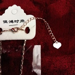 💜Rose Gold skeleton key necklace